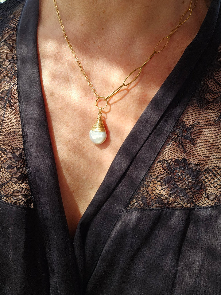 Collier White Pearl